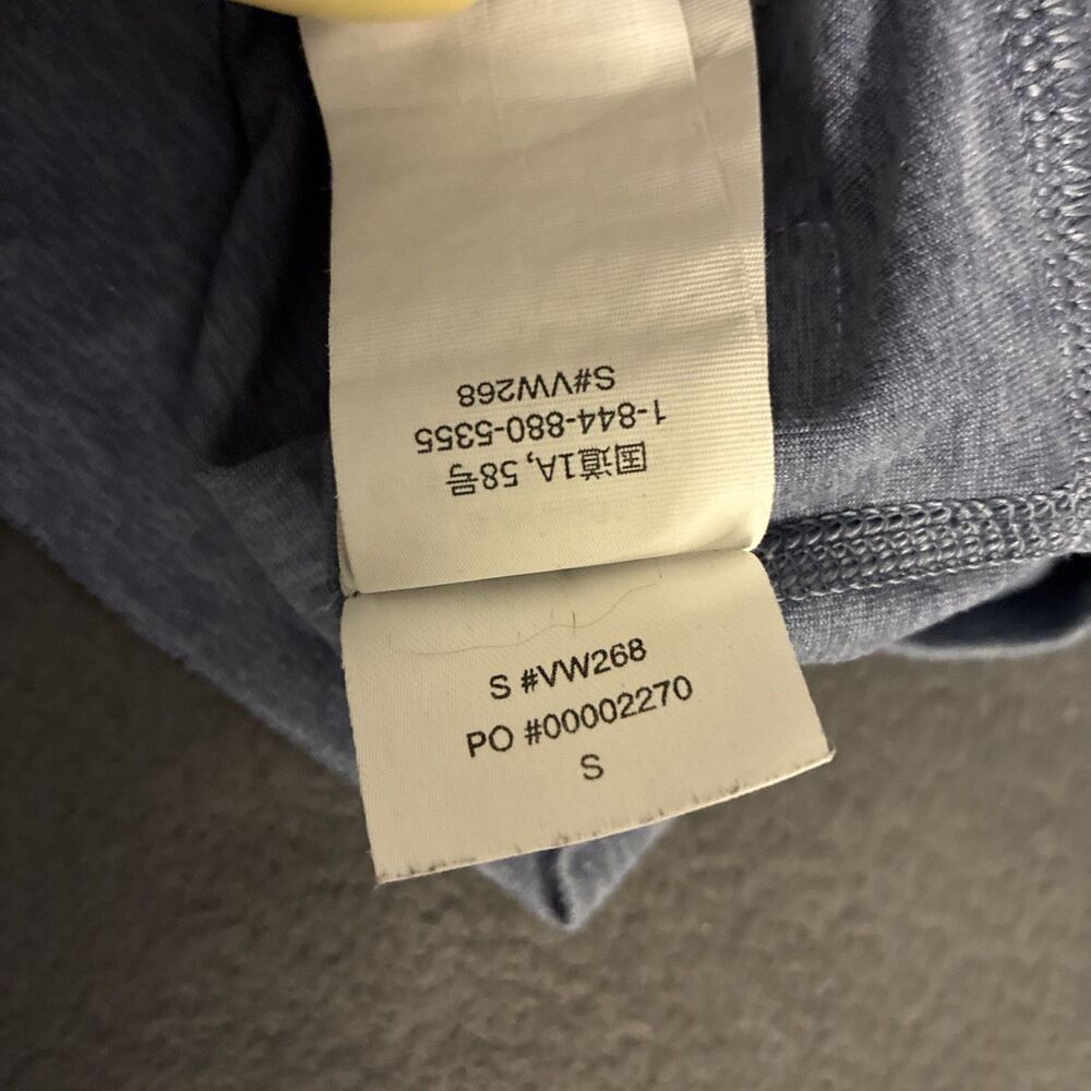 VUORI Women’s Halo 2.0 Performance Hoodie Slate Blue Full Zip Jacket Pockets - Picture 13 of 14